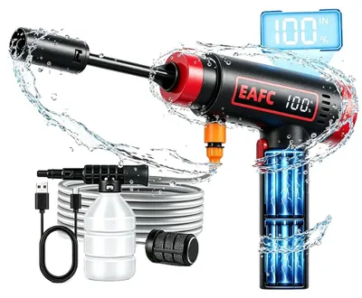 Obrázek produktu pro Automatická myčka na auta, tlak 60 bar, akumulátor, 12000 mAh, napájení z baterie