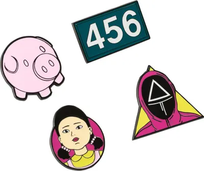Image de Jeu du calmar - Jeu d'épingles (4 pièces)
