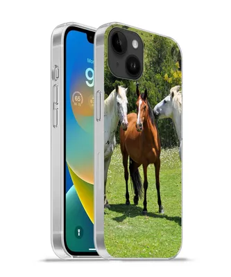 Produktbild von MuchoWow® Handyhülle Schutzhülle Hülle für Apple iPhone 14 Plus - Soft case Pferde - Baum - Schatten Silikon Softcase Handy Hülle - Abbildung