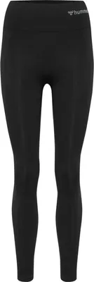 Produktbild von hummel Sportleggings Hoher Schnitt Elastischer Bund Einfarbig Größe: L