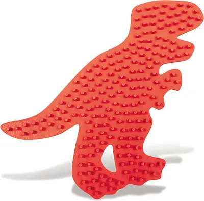 Produktbild von SES Creative 06096 Bügelperlen T-Rex Stiftplatte – Fördert Kreativität und Feinmotorik, Ideal für Dinosaurier-Fans ab 6 Jahren, Stecktafel, 1 Stück(e), Rot, Junge, 6 Jahr(e), 12 Jahr(e)