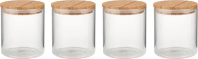 Produktbild von BUTLERS Vorratsglas WOODLOCK 4er-Set