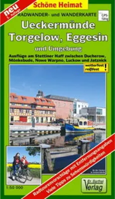 Produktbild von Radwander- und Wanderkarte Ueckermünde, Torgelow, Eggesin und Umgebung 1 :50 000