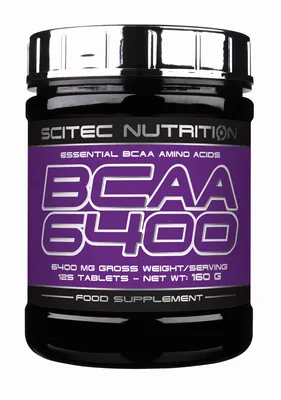 Obrázok produktu pre Scitec Nutrition BCAA 6400 125 tabliet / BCAA aminokyseliny / Tabletov BCAA v pomere 2:1:1