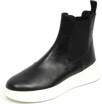 Produktbild von H2984 beatles donna HOGAN REBEL Frau H562 CHELSEA Lederstiefel schwarz