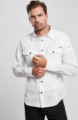 Obrázek produktu pro Pánská košile Brandit Slim Worker Shirt white - XL
