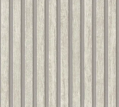 Obrázok produktu pre A.S. Création, Moderná tapeta s imitáciou drevených svetlošedých lamiel vystupujúcich zo sivého podkladu, rolka: 10,05 m x 0,53 m (5,33 m²), TA-309391095