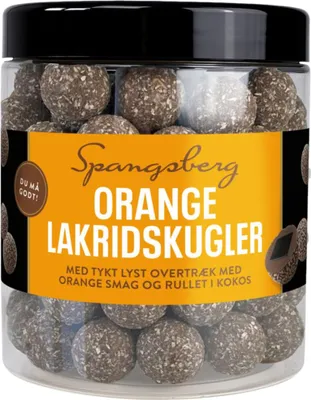 Produktbild von Spangsberg Lakridskugler Orange 450g