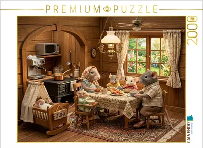 Produktbild von CALVENDO Puzzle Frühstück im Rattenhaus | 2000 Teile Lege-Größe 90x67cm Foto-Puzzle für glückliche Stunden