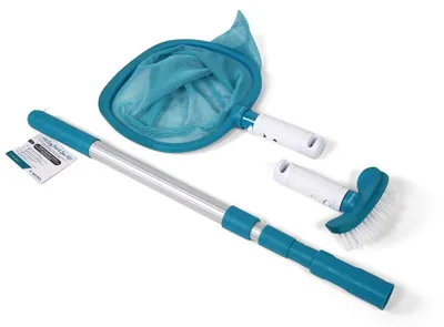 Produktbild von Set> BAYROL Easy Pool & Spa Bürste, Kescher + Teleskopstange