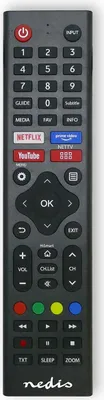 Produktbild von Nedis Ersatz Fernbedienung - Passend für: Hi-Sense - Vorprogrammiert - 1 Gerät - Amazon Prime / Disney + Button / Netflix Button / Rakuten TV Button - Infrarot - Schwarz