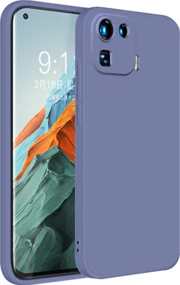 Produktbild von Xiaomi Mi 11 Pro Hülle, LaimTop Slim Liquid Silikon Gel Gummi Schutzhülle für Xiaomi Mi 11 Pro Grau