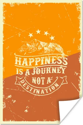 Produktbild von MuchoWow® Poster Jahrgang - Berg - Text 60x90 cm - Wanddekoration
