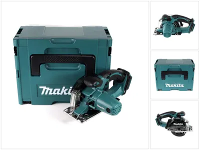 Image de Makita DCS 552 ZJ 18 V sans fil scie circulaire manuelle pour métaux 136 mm en Makpac - sans batterie ni chargeur + lame de scie et lunettes de protection