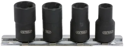 3/8 Zoll Spiralprofil-Steckschlüssel-Set, 4-tlg., 8-13 mm