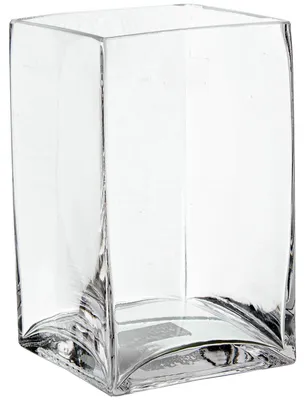 Glas-Tafelvaas transparent 12x12x20 cm