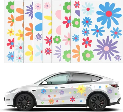 Produktbild von Autoaufkleber 90 Stücke, wasserdicht, Blumenmotiv, für Auto