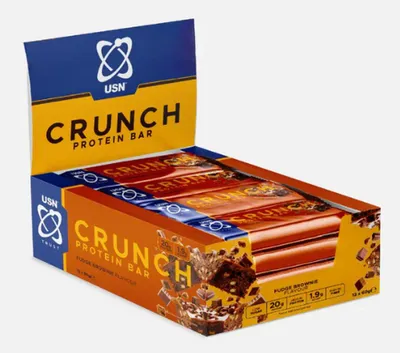Produktbild von USN Trust Crunch High Protein Bar - 12 Riegel a 60 g Chocolate Brownie
