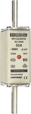 Produktbild von Mersen 1B151.000000 NH1 50A gG 500V NH-Sicherung sfü spannungsführend