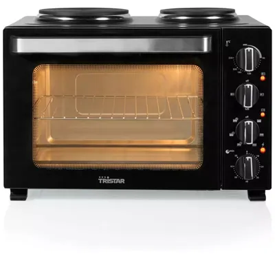 Produktbild von Tristar OV-3670, 35 l, Schwarz, Freistehend, Drehregler, Stahl, 230 °C