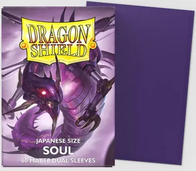 Obrázok produktu pre Obalčeky Dragon Shield v japonskej veľkosti, dvojité, matné – Soul (60 ks)
