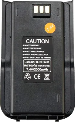 Immagine prodotto di Retevis Li-Ion batteria 2000mAh 7.4V Compatibile con radio Retevis RT3 RT3S DMR Walkie Talkie TYT MD-380 radio (1pcs, nero)