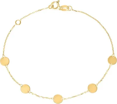 Produktbild von Unique Plättchen Armband für Damen aus 9K Gold