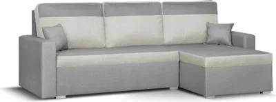 Produktbild von ASTO3 Ecksofa mit Schlaffunktion - Grau/Creme