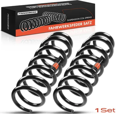 Image de Frankberg 2x Ressort de suspension essieu arrière pour Peugeot 407 6D 1.6L 1.8L 2.0L 2.2L 2004-2010