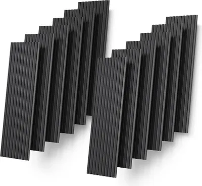 Immagine prodotto di Pannelli a parete Livinity Grivola Nero 12 pezzi, Model 59285
