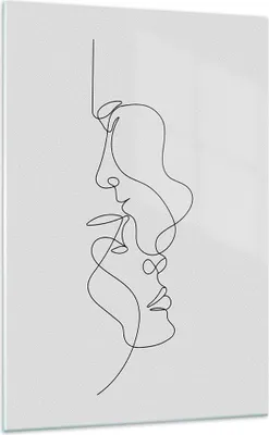 Produktbild von Bilder auf glas - Einteilig - Stück Linear Paar - 70x100cm - Glasbilder - Wandbilder - Bilder - zum Aufhängen bereit - Wanddekoration aus Glas - Glas Bilder - Wandbild auf Glas - GPA70x100-4895