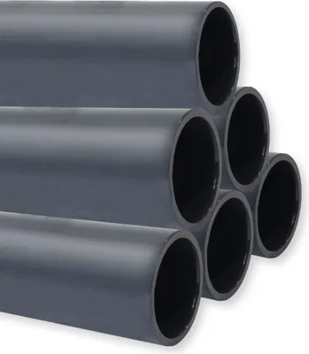 Produktbild von PVC-U Druckrohr PN10, Stange 1 m x d 50 mm 6er-Set