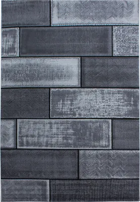 Produktbild von Plus Wallz teppich kurzflor rechteckig 140x200cm schwarz