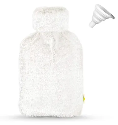 Immagine prodotto di Borsa dell'acqua calda - Borraccia dell'acqua calda - Con copertura - 2 l - Gomma naturale