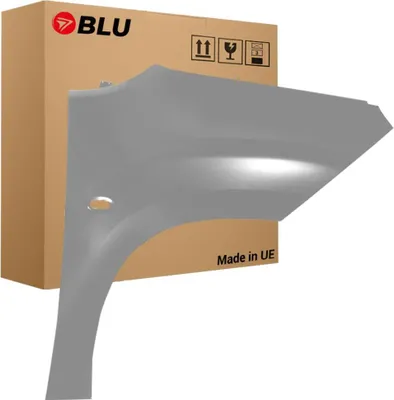 Image de BLU Aile Compatible avec Peugeot Partner III 3 EZR Droite Grau Gris Aluminium | 2018-2023 | Avant | Peint| Prêt à Monter | Acier