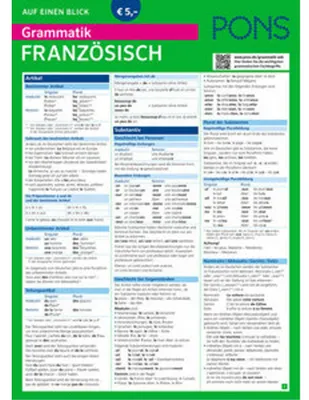 Image de PONS Grammatik auf einen Blick Französisch