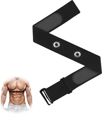 Productafbeelding van Borstband Hartslagmeter - Cardio Riem - Sporten Meten - Verstelbare Band - 70-105 cm - Zwart