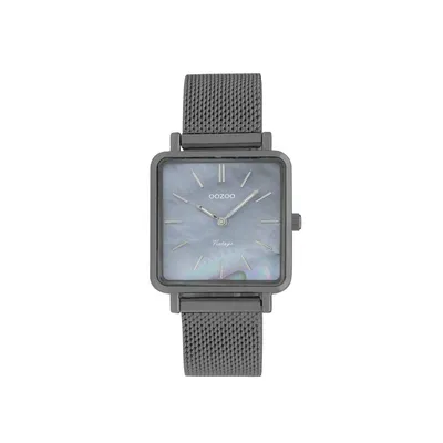 Produktbild von Oozoo Damen Metallarmband Uhr Vintage Series grau Analog Quarzuhr UOC9849A