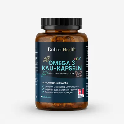 Produktbild von Omega 3 Kau-Kapseln für Kinder