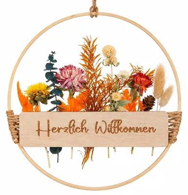 Productafbeelding van Gedroogde Bloemen Krans voor Decoratie