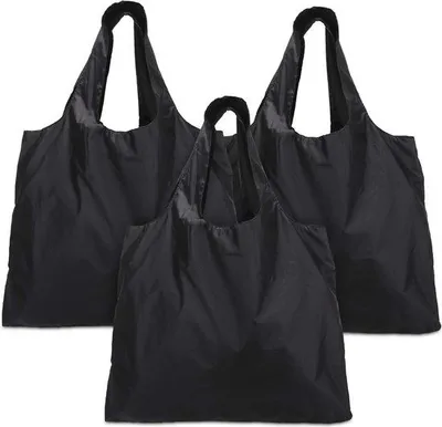 Produktbild von Faltbare Einkaufstasche - 3er-Pack - 30L - Recycelbar - Breit - Handtasche - Schultertaschen - Große Kapazität - Schultertasche Tasche - Einkaufstasche - Damen Tasche - Werkstasche - Schultertasche Tasche - Extra große Handtasche - Maschinennaht - Umweltfreundlich