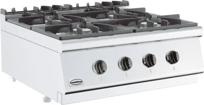 Obrázek produktu pro Plynový sporák Combisteel Gastro 4 hořáky – šířka 800 mm, 4x 6,5 kW