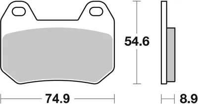Produktbild von sbs Bremsbeläge Satz Hinten für BMW MOTORCYCLES K 746HF