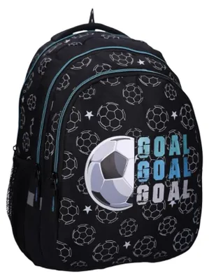 Produktbild von mybagstory | Rucksack | Motiv Fußball | Schwarz 44 cm