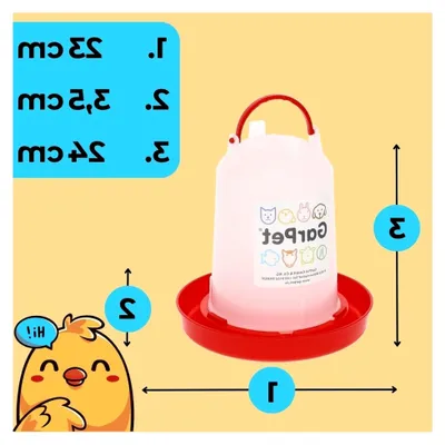 Produktbild von 2er Set Hühnertränke 3 L Wasserspender für Geflügel