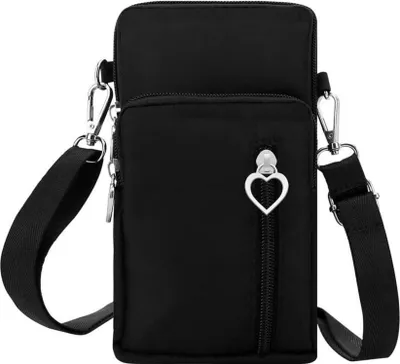 Productafbeelding van Dameshandtas van nylon, geschikt om over de schouder te dragen, voor smartphones tot 6,7 inch