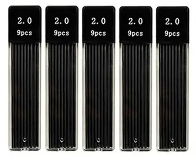 Obrázok produktu pre Sada mechanických ceruziek, 2,0 mm, 2B, čierne/farebné náplne, 3 kusy