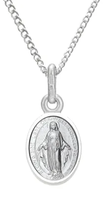 Immagine prodotto di Ciondolo della Medaglia Miracolosa in argento sterling 925 per bambini