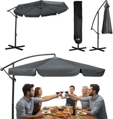 Zdjęcie produktu dla Parasol ogrodowy składany 8 segmentowy 350 cm z pokrowcem Plonos PL-881