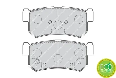 Produktbild von FERODO Bremsbeläge Satz Hinten für SSANGYONG REXTON W FDB1937